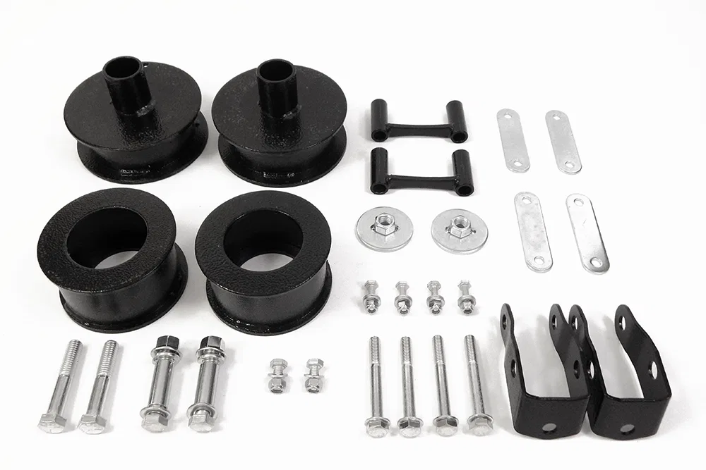 55001 – SOUTHERN TRU Leveling Kit Suspension, 2-1/2 Inch Lift Height Coil Spring Spacer Powder Coated Steel With Coil...
